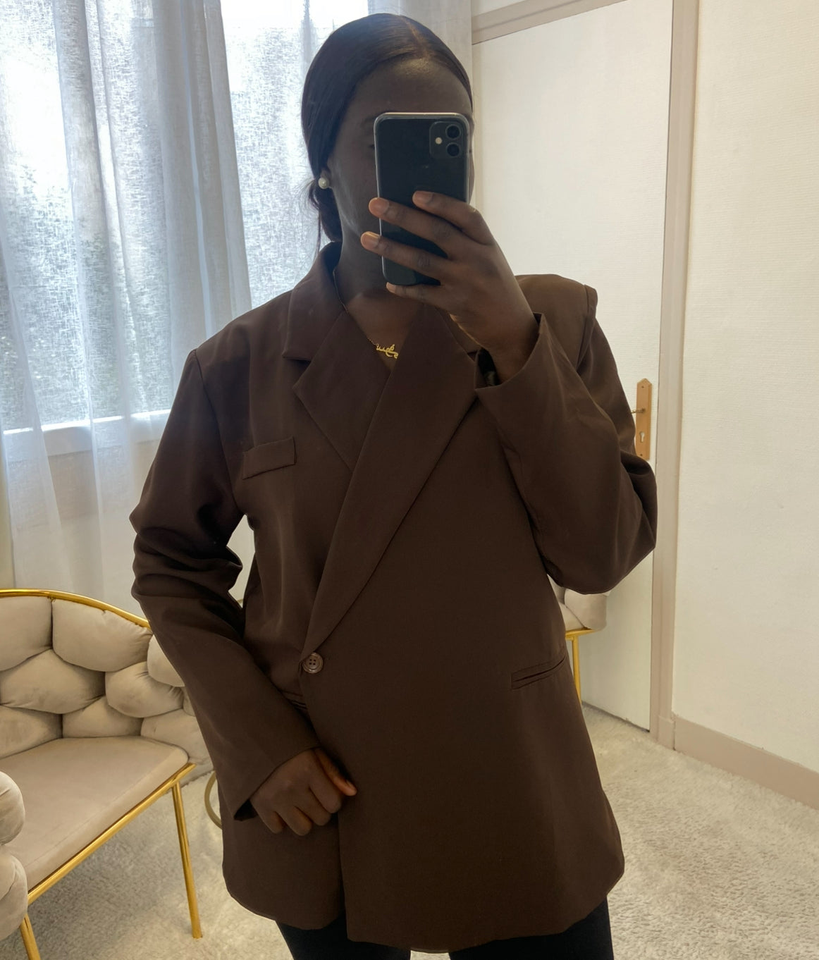 Blazer Asma chocolat